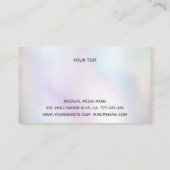 Luxe holografische glitterijdruppels Nail salon Visitekaartje (Achterkant)