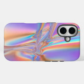 Luxe Holografische Iridescent iPhone 16 Hoesje (Achterkant (horizontaal))