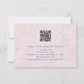 Luxe Holografische QR Code Zakelijk Cadeaubon (Achterkant)