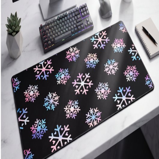Luxe holografische sneeuwvlok Kerstcollectie Bureaumat