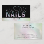 Luxe holografische vlinders logo visitekaartje (Voorkant / Achterkant)