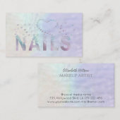 Luxe holografische vlinders logo visitekaartje (Voorkant / Achterkant)