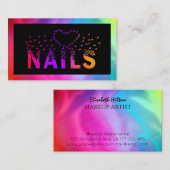 Luxe holografische vlinders logo visitekaartje (Voorkant / Achterkant)