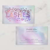 Luxe holografische vlinders zweven logo bussen visitekaartje (Voorkant / Achterkant)