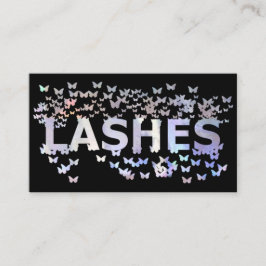 Luxe holografische vlinders zweven logo visitekaartje