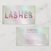 Luxe holografische vlinders zweven logo visitekaartje (Voorkant / Achterkant)