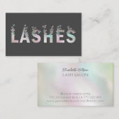 Luxe holografische vlinders zweven logo visitekaartje (Voorkant / Achterkant)