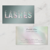 Luxe holografische vlinders zweven logo visitekaartje (Voorkant / Achterkant)