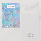 Luxe Holographic Trendy Jewelry Display Kaart Visitekaartje (Voorkant / Achterkant)