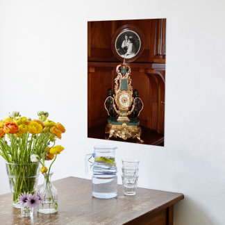 Luxe horloge in de koninklijke kamer Livadia palei Folie Afdrukken
