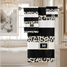 Luxe Hotel Monogram Zwart Roze Goud Wit Bad 