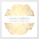 Luxe Houten Kunst Salon, Boetiek Raamsticker (Vel)