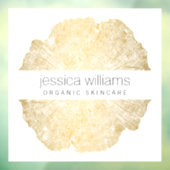 Luxe Houten Kunst Salon, Boetiek Raamsticker (Vel 3)