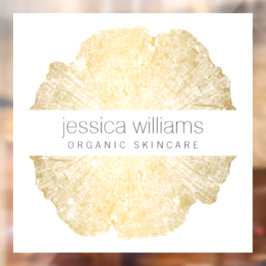 Luxe Houten Kunst Salon, Boetiek Raamsticker