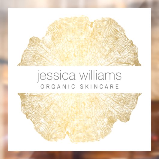 Luxe Houten Kunst Salon, Boetiek Raamsticker (Vel 2)