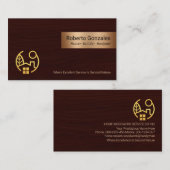 Luxe Houtkorrel Carpenter Handyman Visitekaartje (Voorkant / Achterkant)