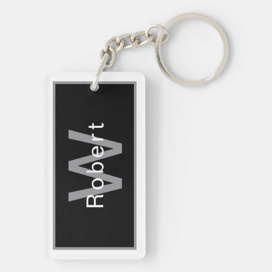 Luxe houtnerf nep Burel  Sleutelhanger (achterkant)