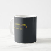 Luxe Houtskool Gouden Koffiemok (Voorkant links)