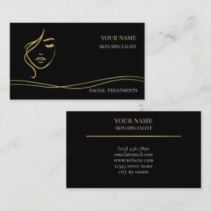 Luxe huidverzorging & schoonheidssalon visitekaartje