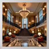 Luxe huis interieur poster (Voorkant)