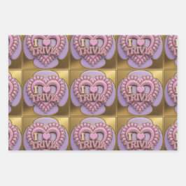 Luxe I Love Trivia inpakpapier