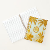 Luxe Imperial Gold Palm Tree Business Notitieboek (Binnen)