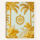 Luxe Imperial Gold Palm Tree Business Notitieboek (Voorkant)