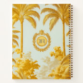 Luxe Imperial Gold Palm Tree Business Notitieboek (Achterkant)