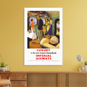 Luxe in New Empire Flying Boats - M Canvas Afdruk (Insitu (Woonkamer))