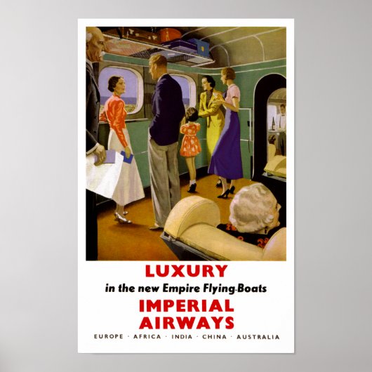 Luxe in New Empire Flying Boats Poster (Voorkant)