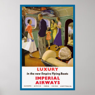 Luxe in New Empire Flying Boats Poster