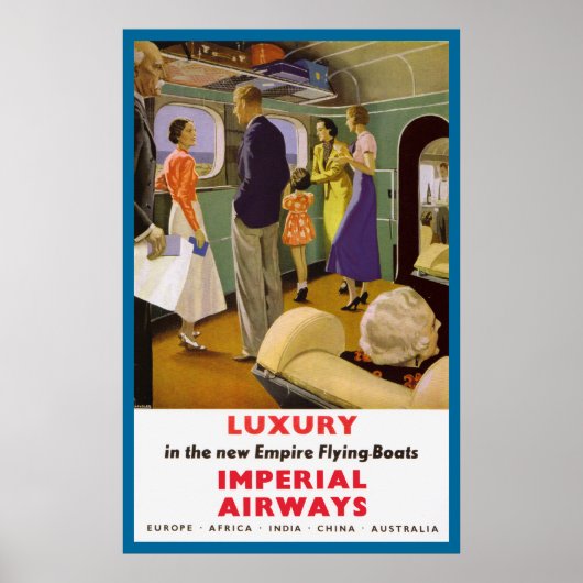 Luxe in New Empire Flying Boats Poster (Voorkant)