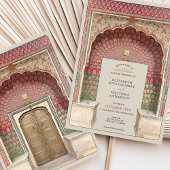 Luxe Indiaas geïnspireerde bruiloft Peacock Arch M Kaart