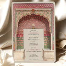 Luxe Indiaas geïnspireerde bruiloft Peacock Arch M