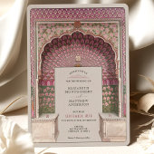 Luxe Indiaas geïnspireerde bruiloft Peacock Arch M Kaart