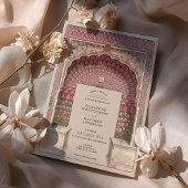 Luxe Indiaas geïnspireerde bruiloft Peacock Arch M Kaart