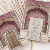 Luxe Indiaas geïnspireerde bruiloft Peacock Arch M Kaart