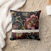 Luxe Indiase Bloem Kussen Vintage Koninklijk (Deken)