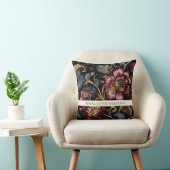 Luxe Indiase Bloem Kussen Vintage Koninklijk (Stoel)