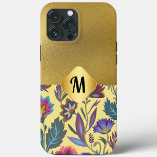 Luxe initiaal l Gold matching met Victoriaans Case-Mate iPhone Case