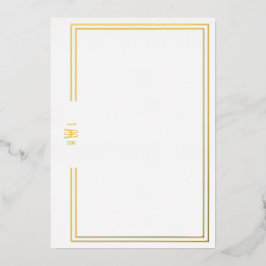Luxe Initiaal Personal Stationery Folie Invitation Folie Uitnodiging