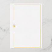 Luxe Initiaal — Persoonlijke artikelen Folie Uitnodiging (Voorkant)