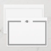 Luxe Initiaal — Persoonlijke artikelen Notitiekaartje (Voorkant / Achterkant)