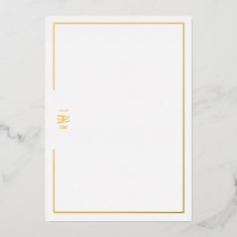 Luxe initiële persoonlijke briefpapier  folie uitnodiging