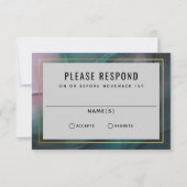 Luxe inktwasbeenderen die RSVP binden (Voorkant)