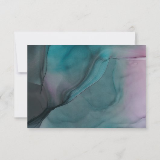 Luxe inktwasbeenderen die RSVP binden (Achterkant)