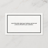 Luxe interieur | zwart marmer visitekaartje (Achterkant)