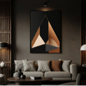 Luxe Interieurontwerp Moderne Abstracte Kunst Canvas Afdruk