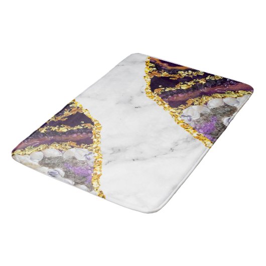 Luxe interne marmer Stone Glitter Beach Badmat (Gekanteld)