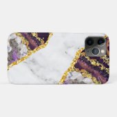 Luxe interne marmer Stone Glitter Beach Case-Mate iPhone Case (Achterkant (horizontaal))